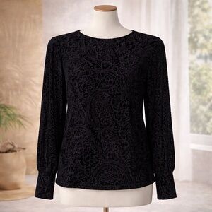 Lauren Ralph Lauren Black Lace Blouse